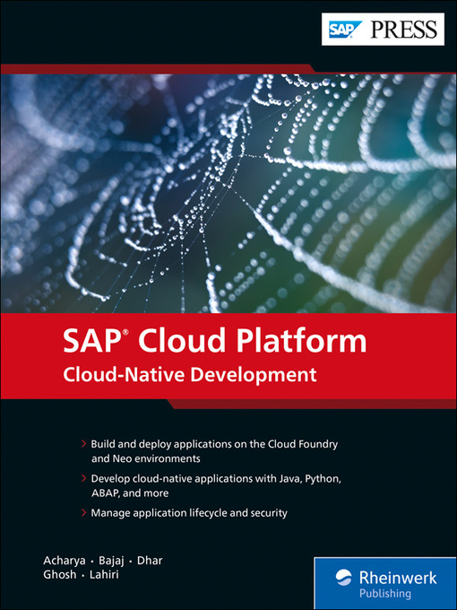 Title details for SAP Cloud Platform: Cloud-Native Development by Gairik Acharya - Available